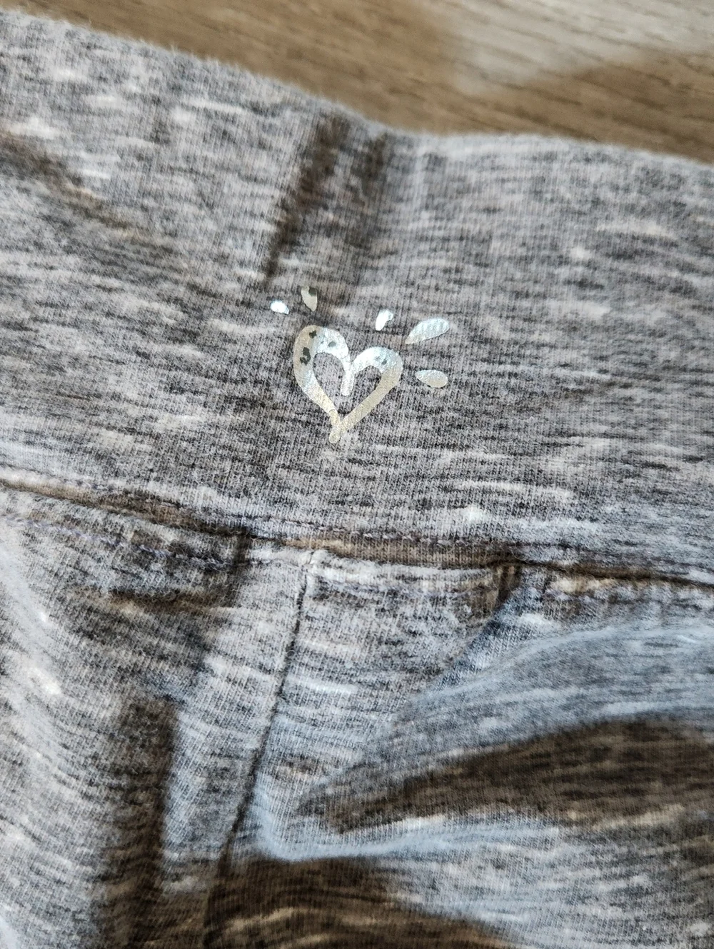 Justice Gray Marled Leggings Size 7
